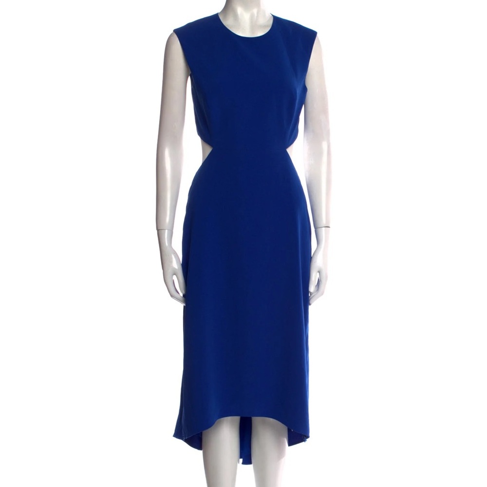 Halston Heritage Cobalt Blue High Low Dress